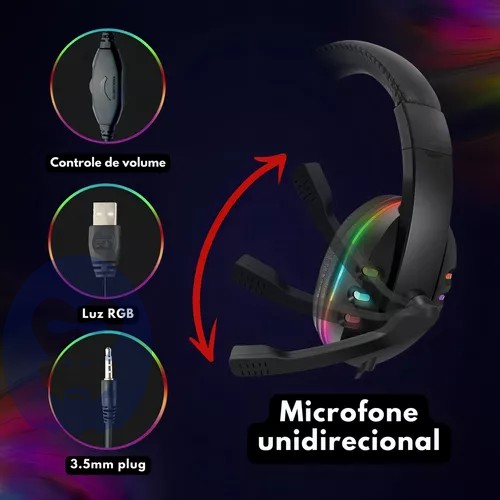 Headset Gamer Lehmox LEF 1040