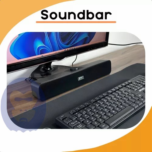 Caixa de Som Soundbar Multimídia PC Noteb...