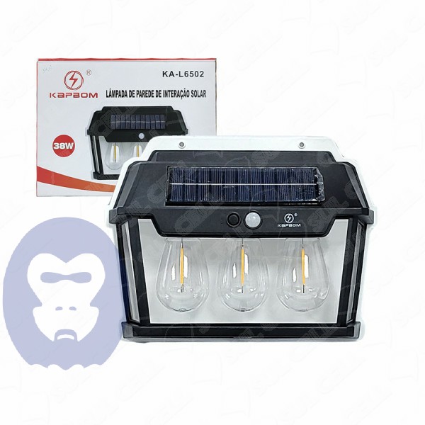Luminária de Parede Solar 38W KA-L6502 - ...