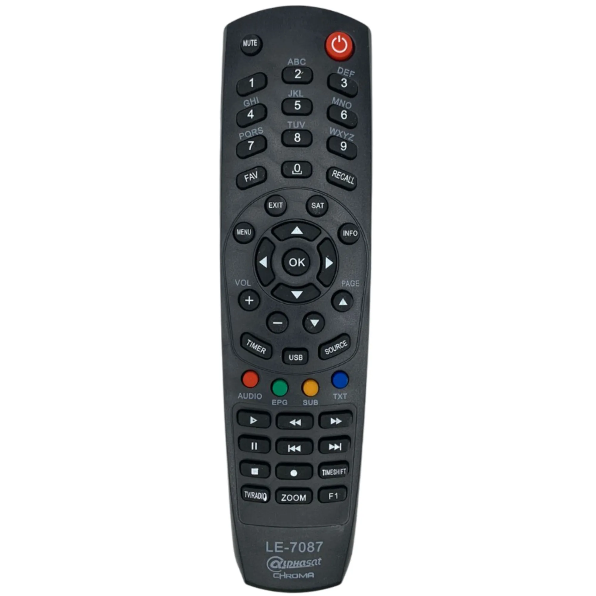 Controle Remoto Receptor Alphasat Chroma ...