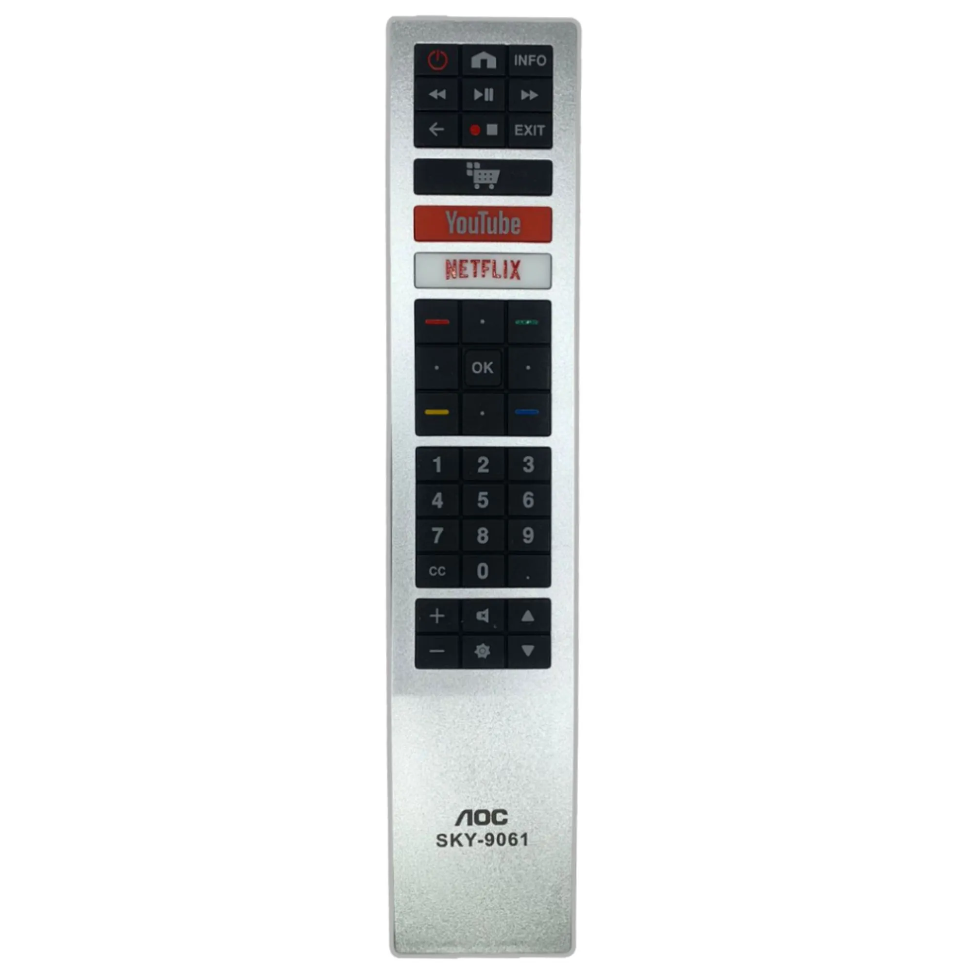 Controle Remoto Aoc com atalho Netflix/Yo...