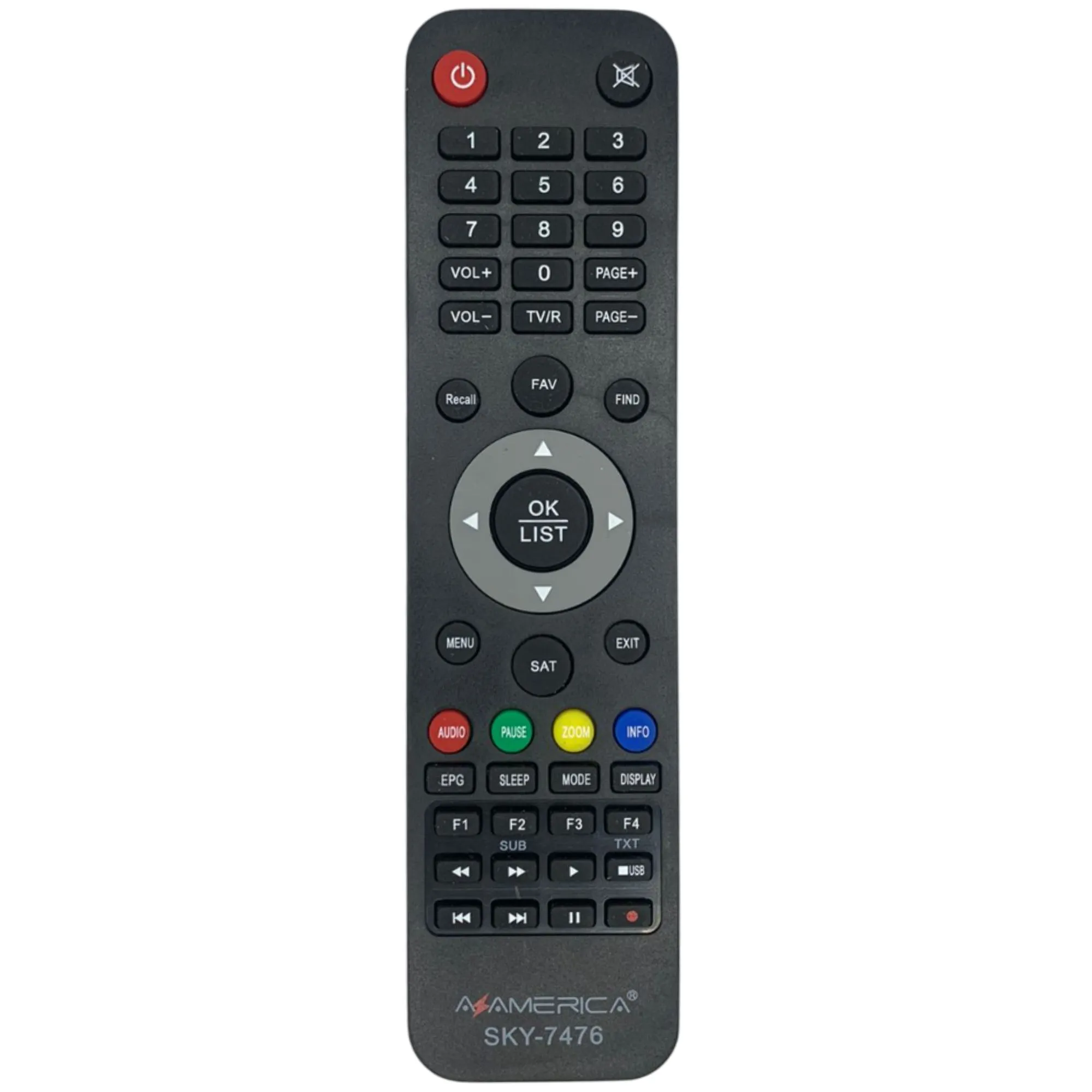 Controle Remoto Receptor Azamerica S1001 ...