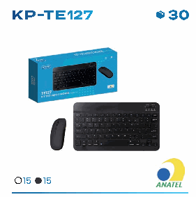 Kit Teclado e Mouse sem Fio Knup KP-TE12 ...