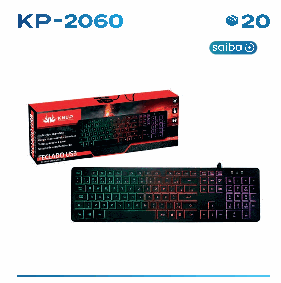 Teclado USB Knup KP-2060 com Retroilumin ...