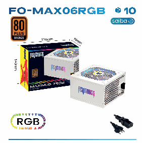 Fonte ATX 750W Revenger FO-MAX06RGB 80 P ...