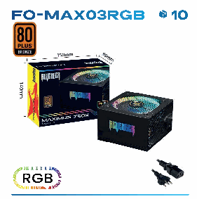 Fonte ATX 750W Revenger FO-MAX03RGB 80 P ...