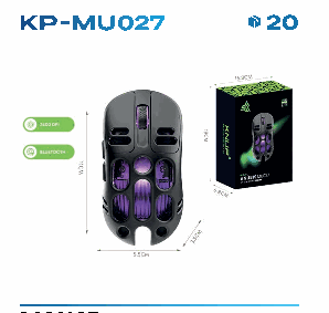 Mouse Gamer sem Fio Knup KP-MU027 Blueto ...