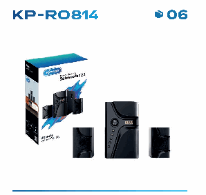 Caixa de Som Knup KP-RO814 Subwoofer 2.1 ...