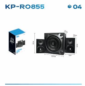 Caixa de Som Multimídia Knup KP-RO855 40 ...