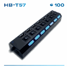 Hub USB Knup HB-T57 7 Portas USB 2.0