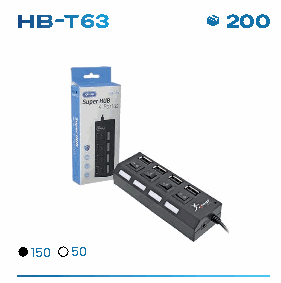 Hub USB Knup HB-T63 4 Portas USB 2.0