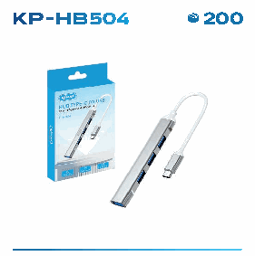Hub USB-C Knup KP-HB504 com Portas USB 3....