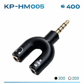 Adaptador de Áudio Knup KP-HM005 Splitte ...