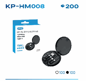 Kit de Adaptadores Knup KP-HM008 USB-C Li...