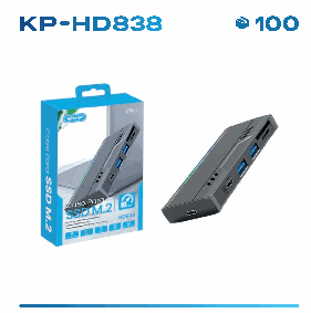 Case para SSD M.2 Knup KP-HD838 USB-C com...