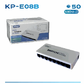 Switch Knup KP-E08B 8 Portas 10/100Mbps