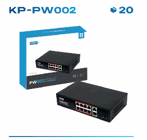 Switch PoE Knup KP-PW002 8 Portas 10/100Mbps