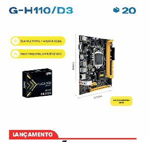 Placa-Mãe Revenger G-H110/D3 LGA1151 DDR3