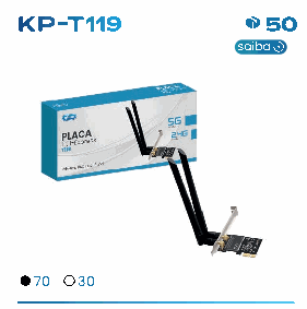 Placa Wi-Fi PCI Express Knup KP-T119 1200...