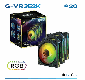 Kit 3 Fans para Gabinete Revenger G-VR35 ...