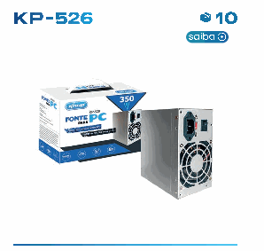 Fonte ATX Knup KP-526 350W