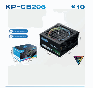 Fonte ATX Knup KP-CB206 500W